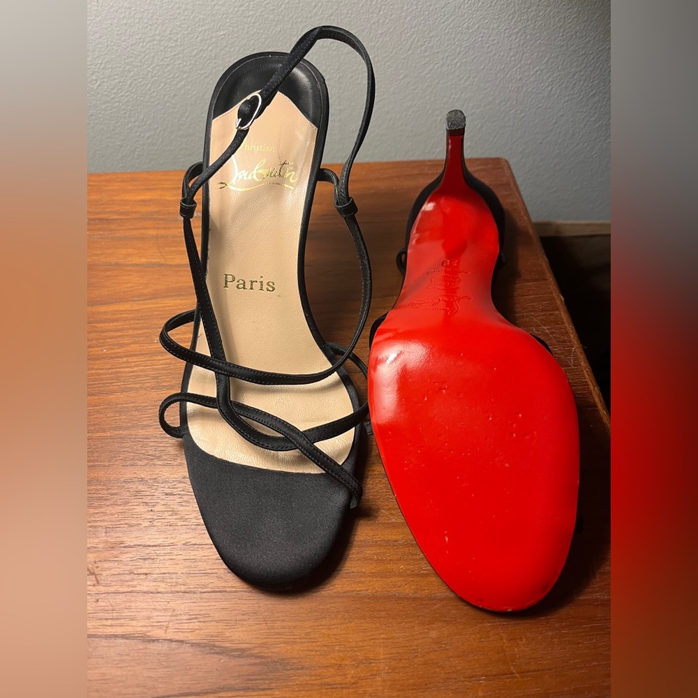 Christian Louboutin Black Mimini 100 strappy sandals